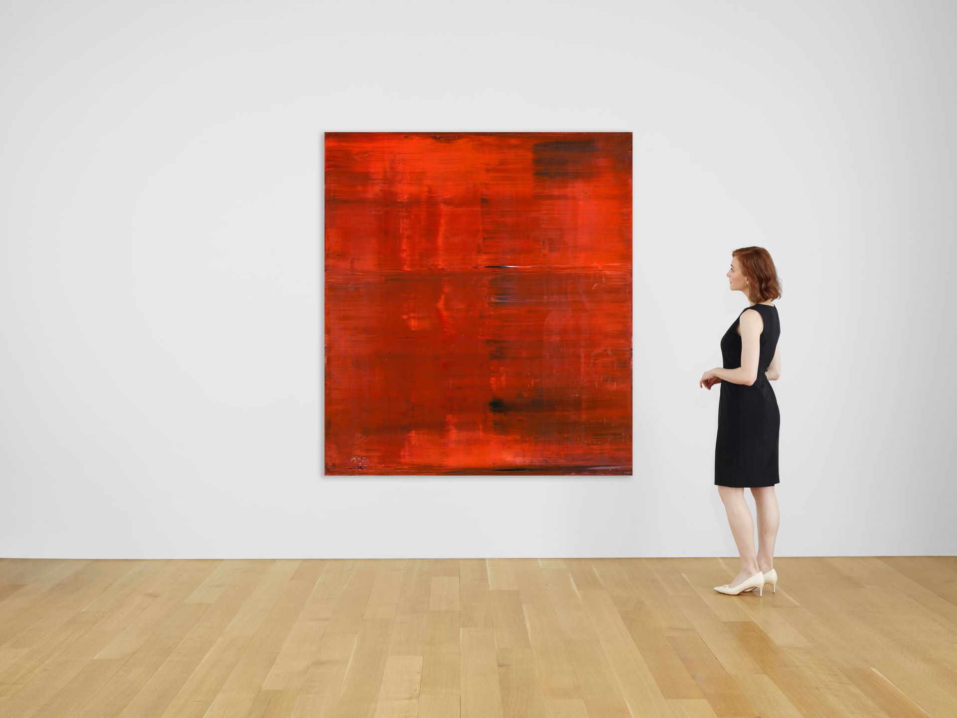 傑哈德．李希特，《抽象畫》，油彩、畫布，200×180 cm，1991年作。HK,000,000–98,000,000（佳士得提供）