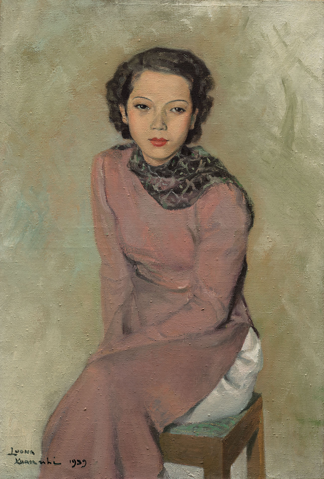 梁春爾，《女士肖像》，油彩、畫布，73.5×50 cm，1939年作。HK,800,000–2,800,000（佳士得提供）