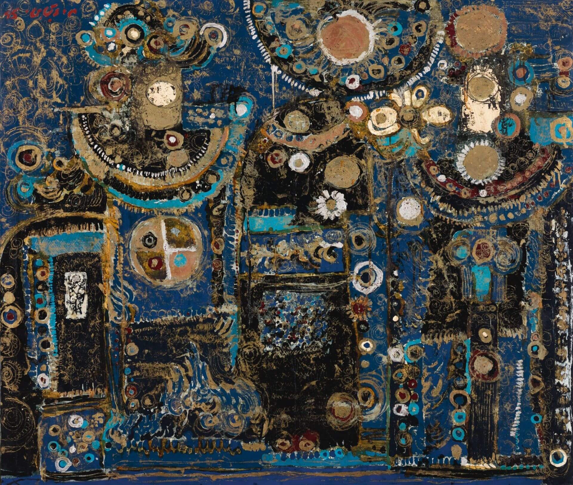 馬蘇德．阿拉布沙希（Massoud Arabshahi）《無題》（Untitled），1966。（©Sothebys）