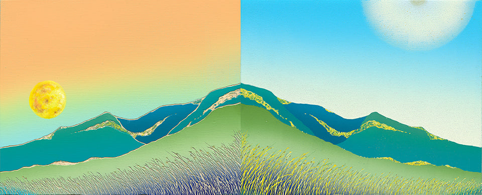首都藝術中心將於Art Central期間帶來李屏宜作品,其木刻版畫更貼近減法的逆向思考,構圖經過縝密思考與推演,從顏料深淺的安排至刀劃的輕重,步步精準如同佈奕般端詳全局。(©首都藝術中心)