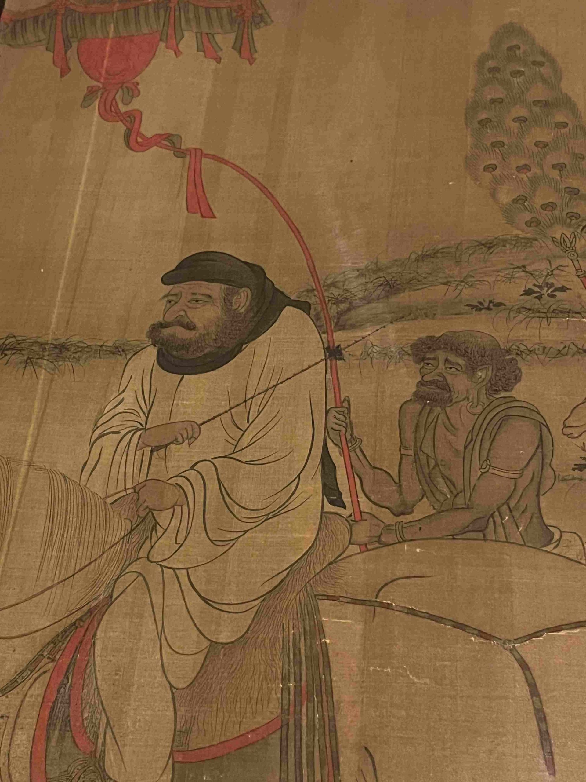 國寶 唐 閻立本〈職貢圖〉，國立故宮博物院藏，展期2/15至3/29。攝影／藍玉琦。