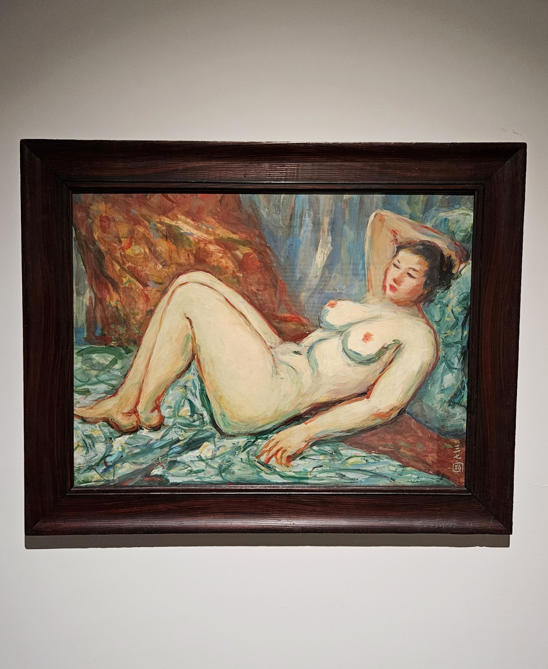 郭柏川1948年作〈裸女〉，第四屆聖保羅雙年展「競賽展覽」的參展藝術家之一。（攝影／曾信容）