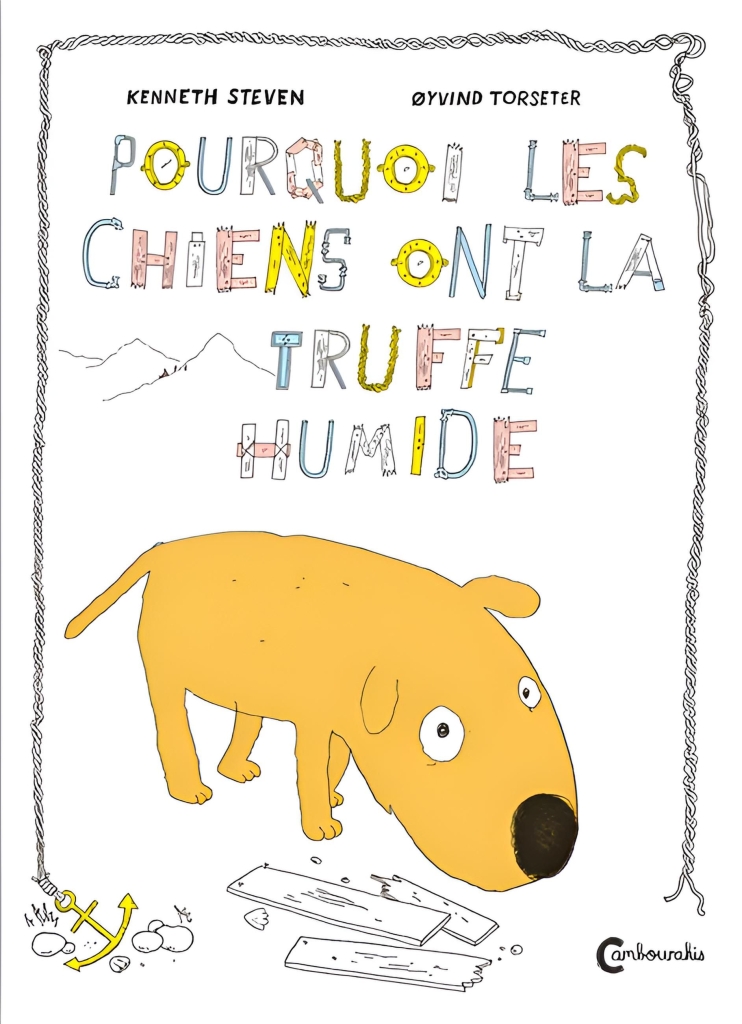《狗鼻為何濕濕的?》(Pourquoi les chiens ont la truffe humide ?封面上小狗的無辜眼神好吸引人!圖片來源:出版社官網