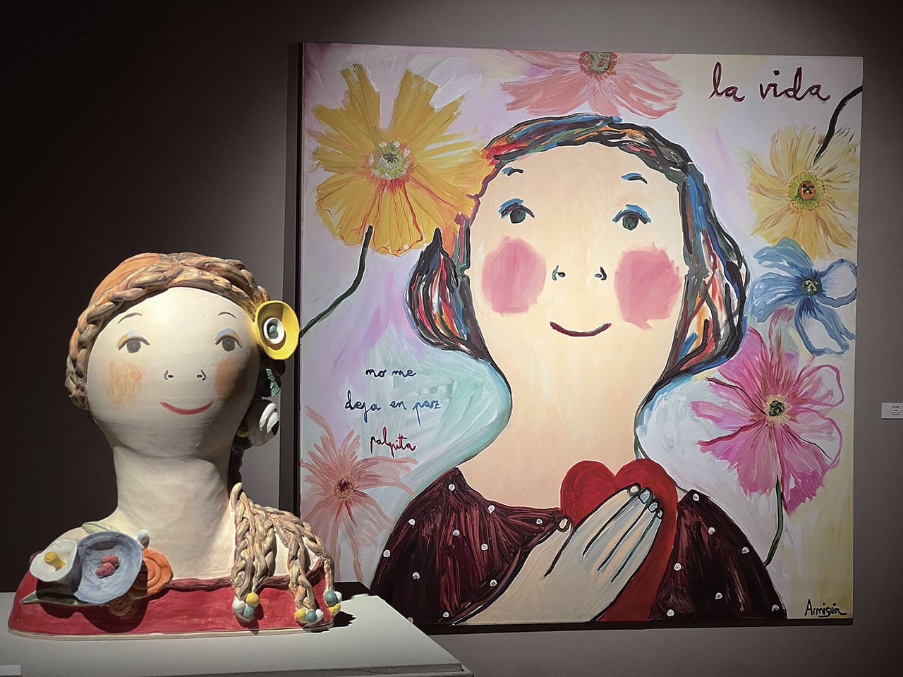 西班牙巴塞隆納「彩繪人生」展覽現場。（藝術家提供）