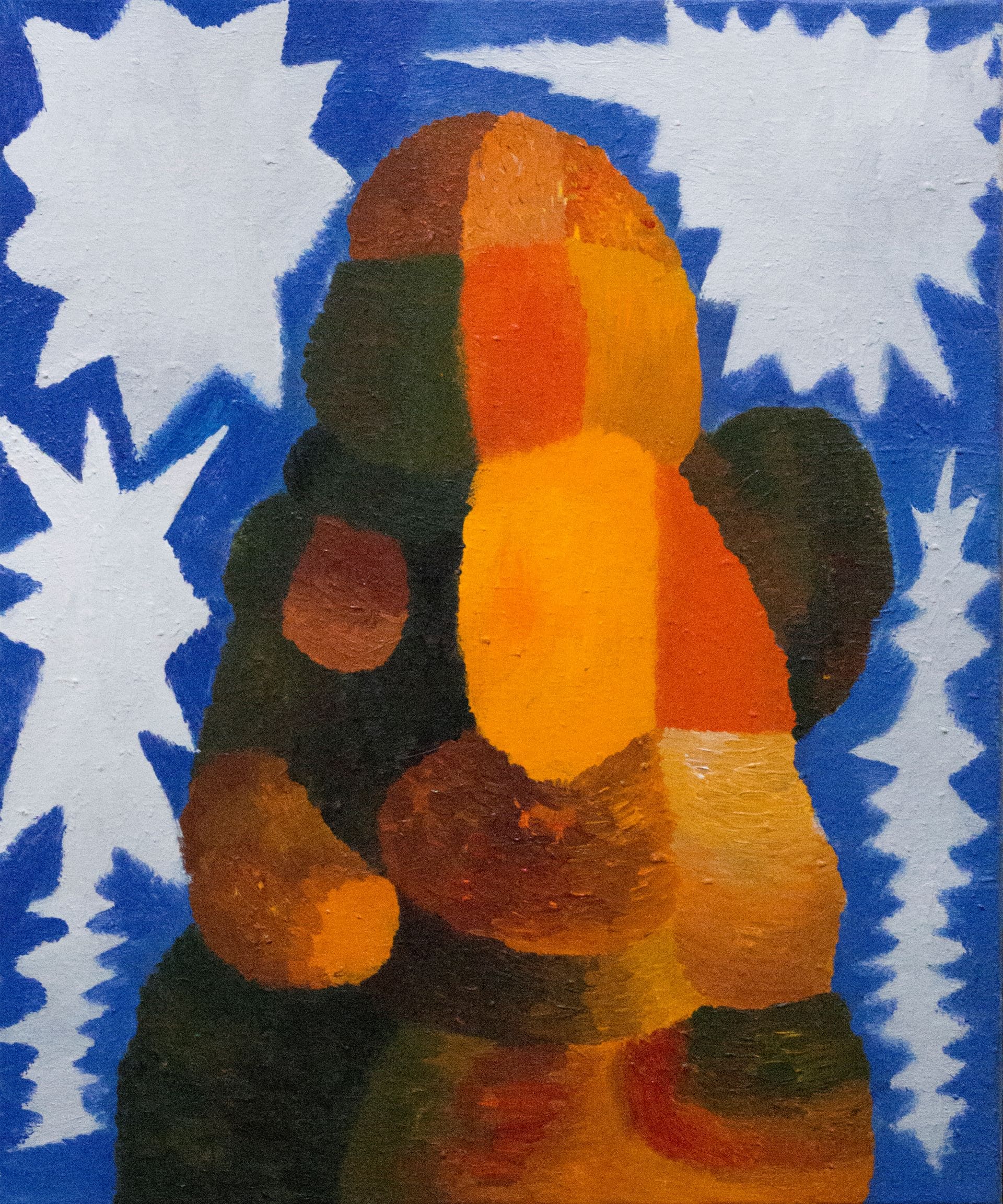 陳劭彥《大樹，陽光，早安》，壓克力、畫布，45 x 37 cm，2026。（藝術家和也趣畫廊提供）