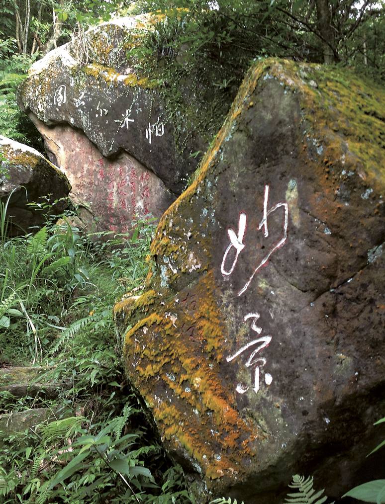 于右任的「妙景」。攝影／巫伊婷。