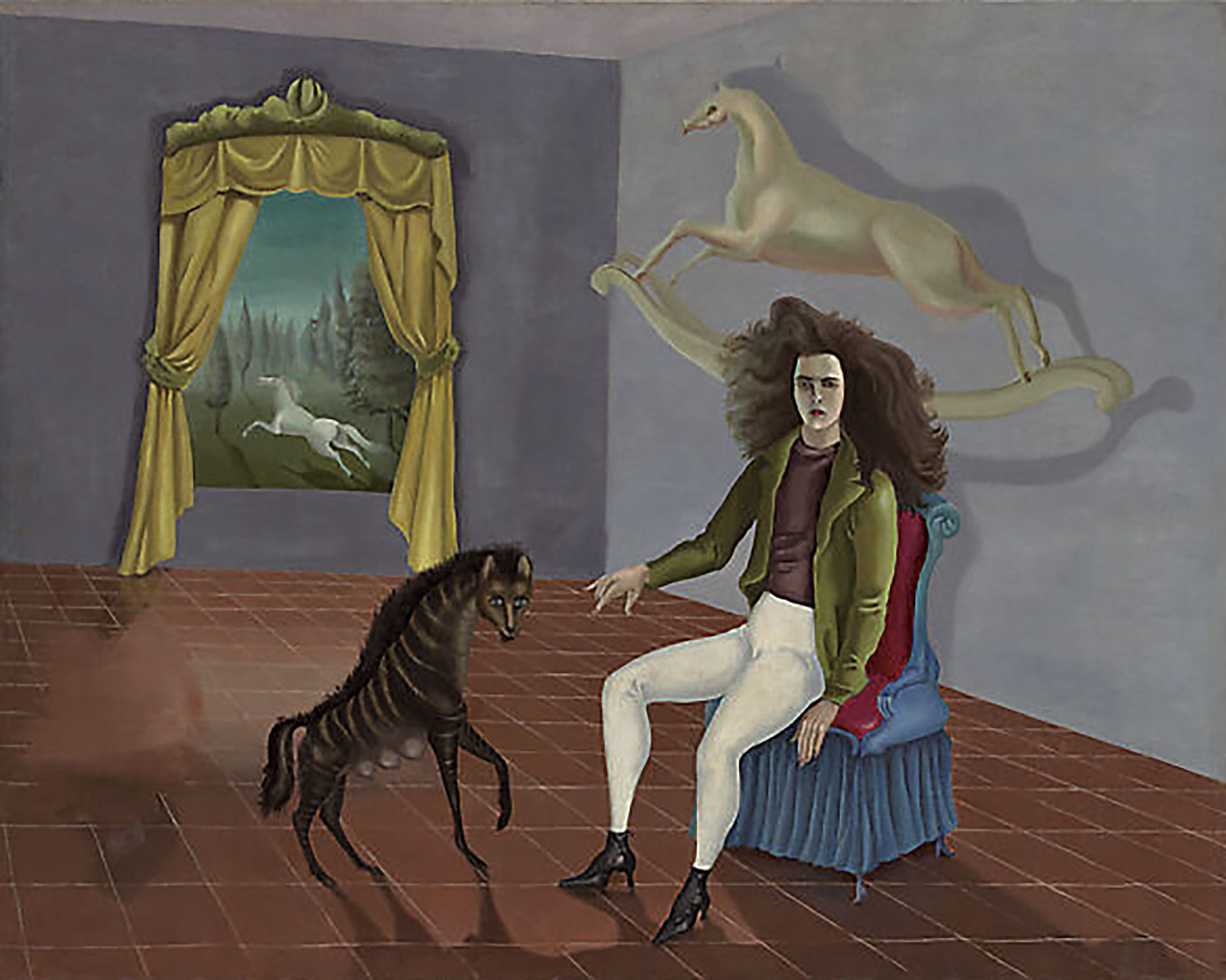 雷歐諾拉．卡靈頓｜自畫像 油彩、畫布 65×81.3cm 約1937–1938年 Pierre and Maria-Gaetana Matisse Collection, 2002；© 2026 Artists Rights Society…