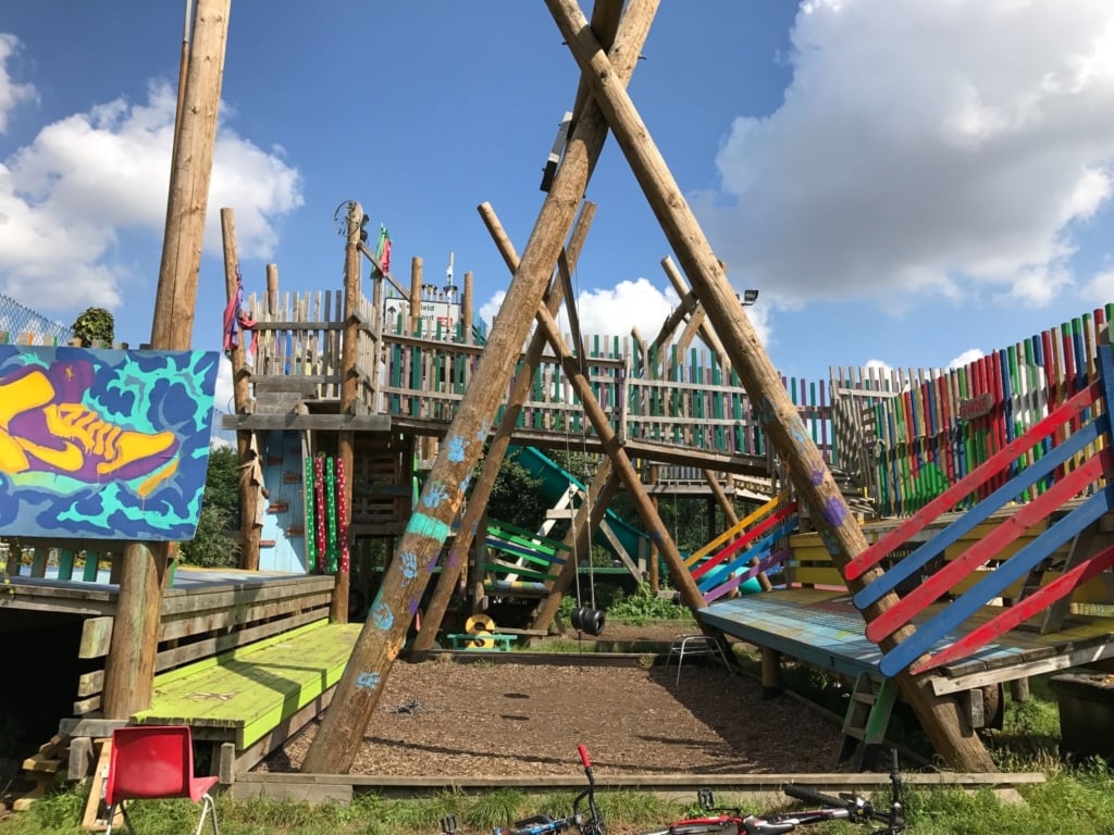 英國倫敦蘭貝斯區（Lambeth）羅拉德街冒險遊戲場（Lollard Street Adventure Playground）（照片來源：作者本人）