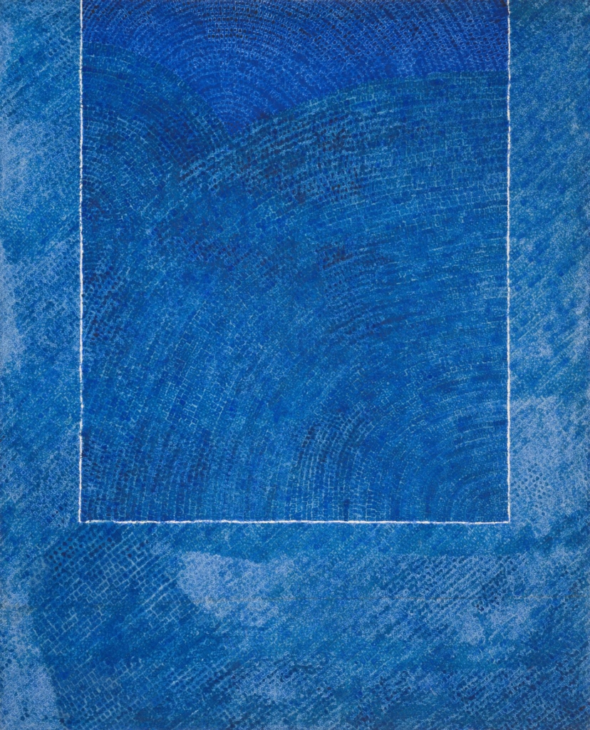 圖15 金煥基1973年〈迴聲19-II-73#307〉,布面油彩,266.5×216公分,韓國國立現代美術館藏 ©財團法人煥基美術館。圖/芝加哥藝術博物館(Art Institute of Chicago)。