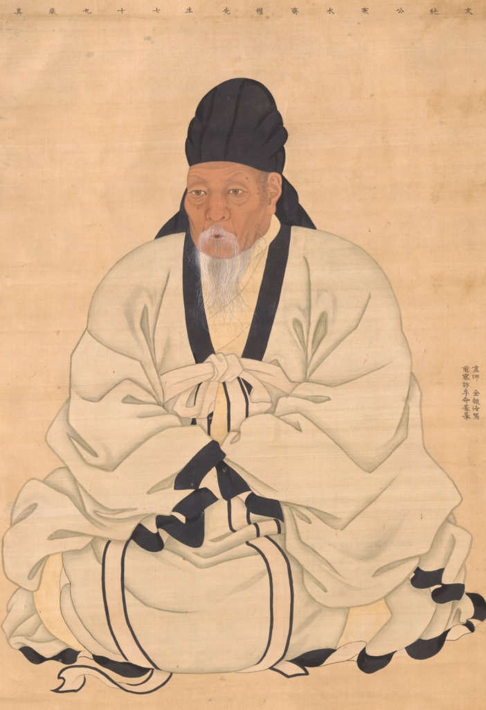 圖3 18世紀末至19世紀初 李命基摹金振汝〈權尚夏像〉,絹本水墨設色,129.2×88.2公分,韓國國立中央博物館藏。圖/芝加哥藝術博物館(Art Institute of Chicago)。