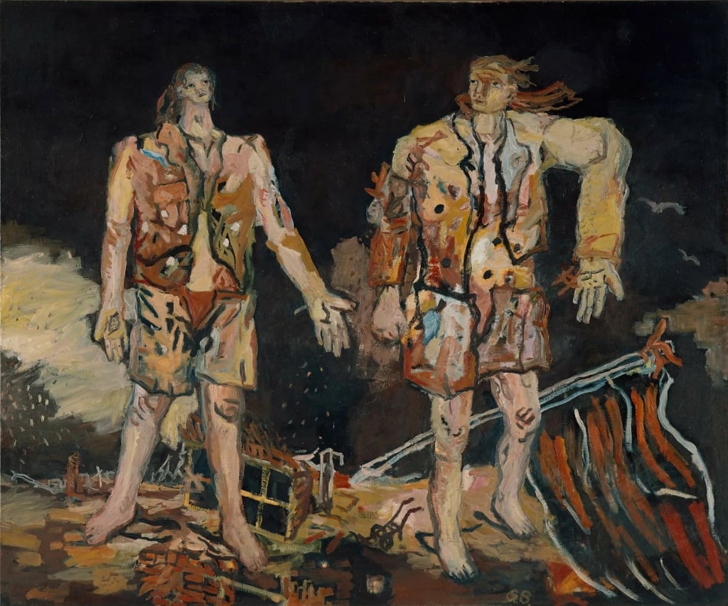 Georg Baselitz (*1938), Die großen Freunde, 1965, Öl auf Leinwand, 250 x 300 cm, Museum Ludwig, Köln, © Georg Baselitz 2…