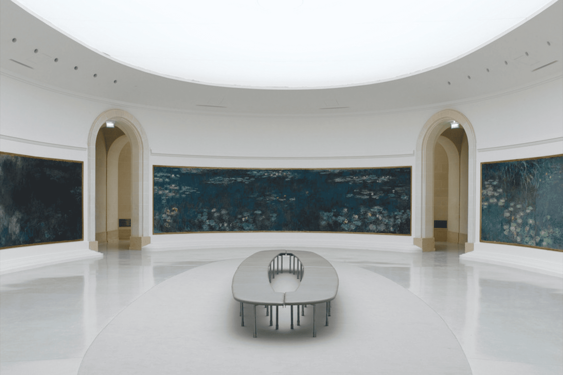 橘園美術館的橢圓形展廳。(©橘園美術館)