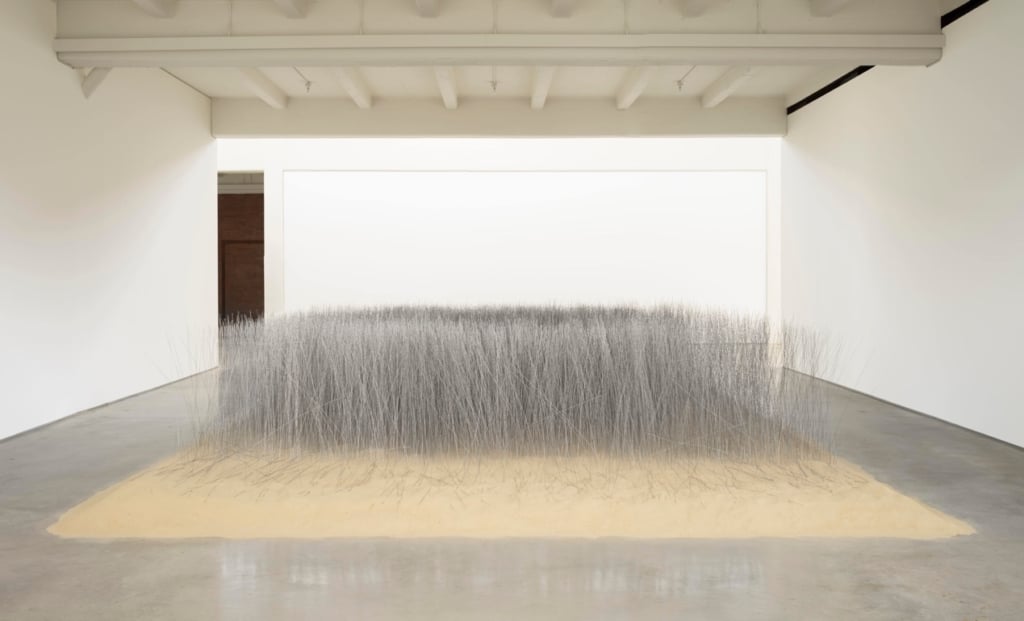 Lee Ufan Relatum (formerly Iron Field), 1969/2019. Photo by Bill Jacobson Studio, New York. © Artists Rights Society (AR…