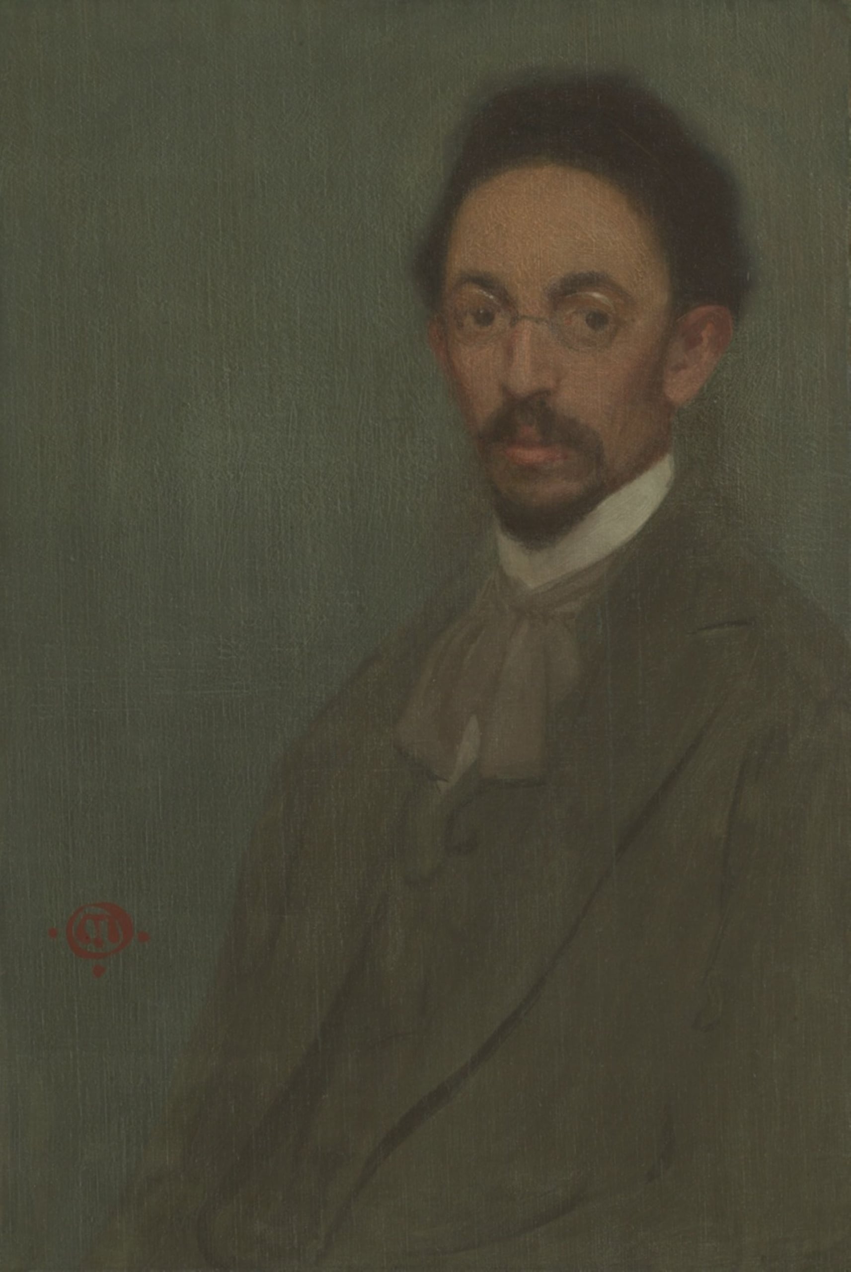 赫爾曼・達德利・墨菲《亨利・奧薩瓦・坦納》（Henry Ossawa Tanner），1896，油彩畫布，73×50.2公分，芝加哥藝術博物館（Art Institute of Chicago）藏。引自芝加哥藝術博物館典藏資料庫