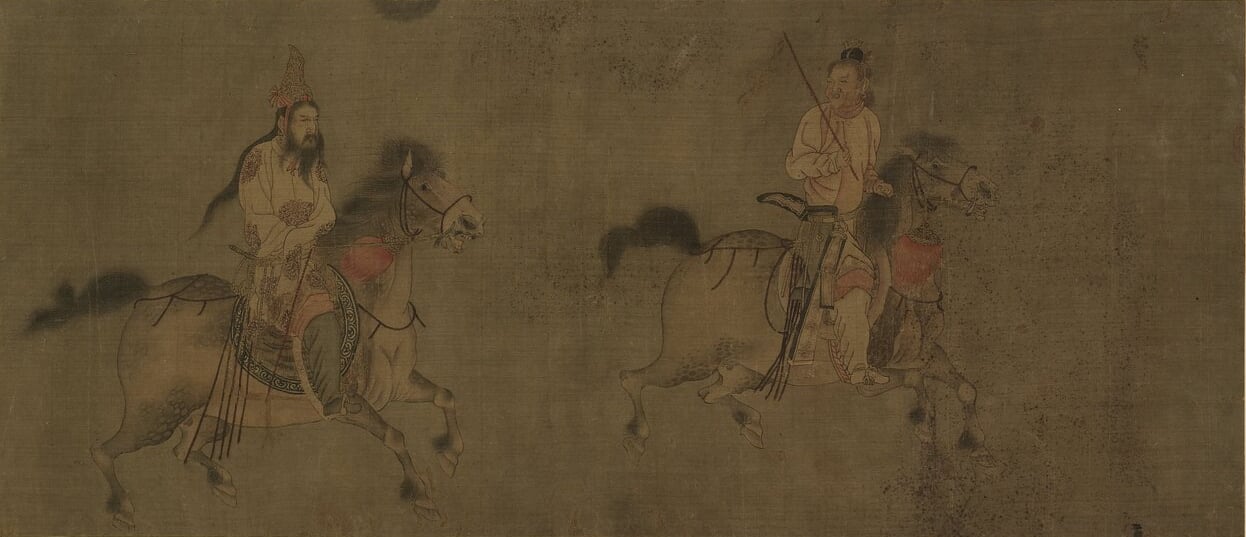 宋人〈出獵圖〉，絹本設色，24.4×56.3公分，國立故宮博物院藏。ⓒ國立故宮博物院Open Data