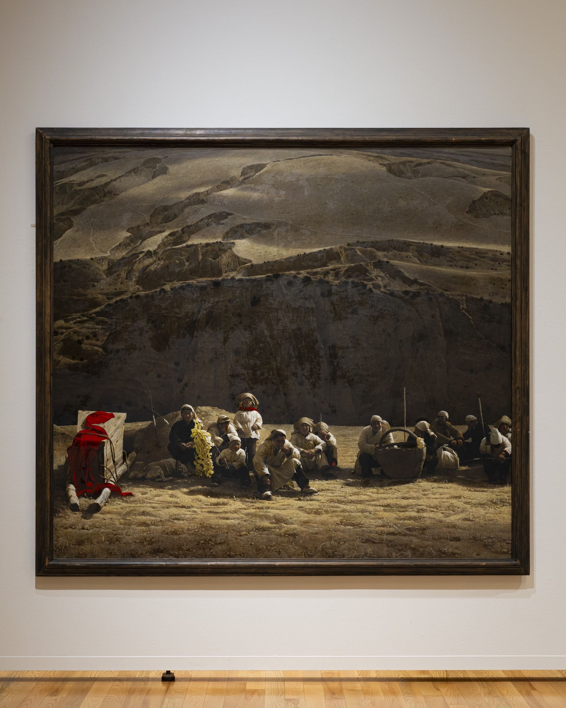&nbsp;王宏劍《山中的送葬》，1994，油彩畫布，179×199公分，福岡亞洲美術館藏。Photo by Kawasaki Ittoku / 福岡亞洲美術館提供