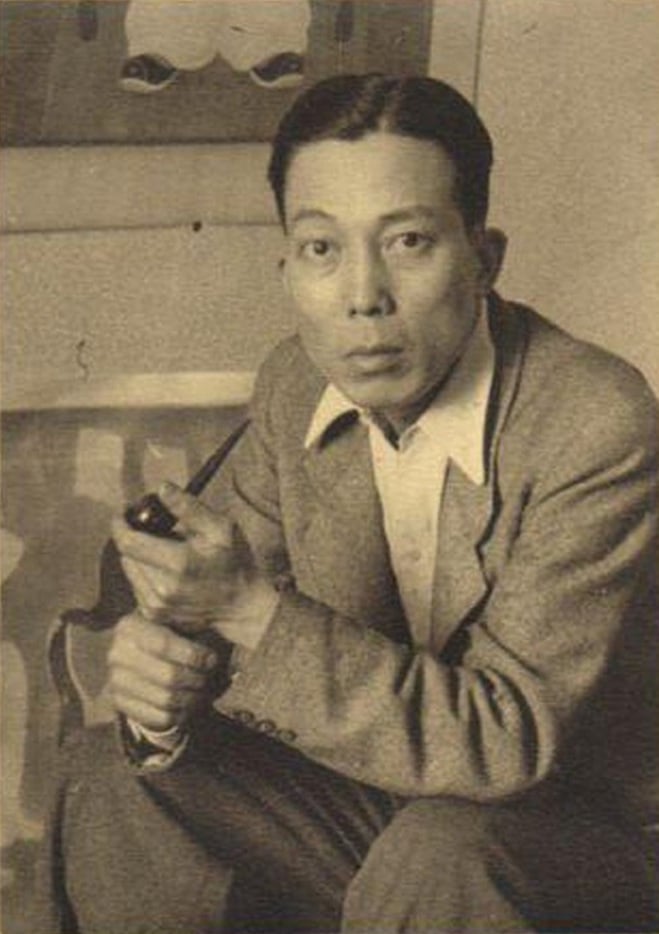 越南裔法國畫家梅忠恕（Mai Trung Thứ，1906–1980），攝於1942年。（Public Domain）