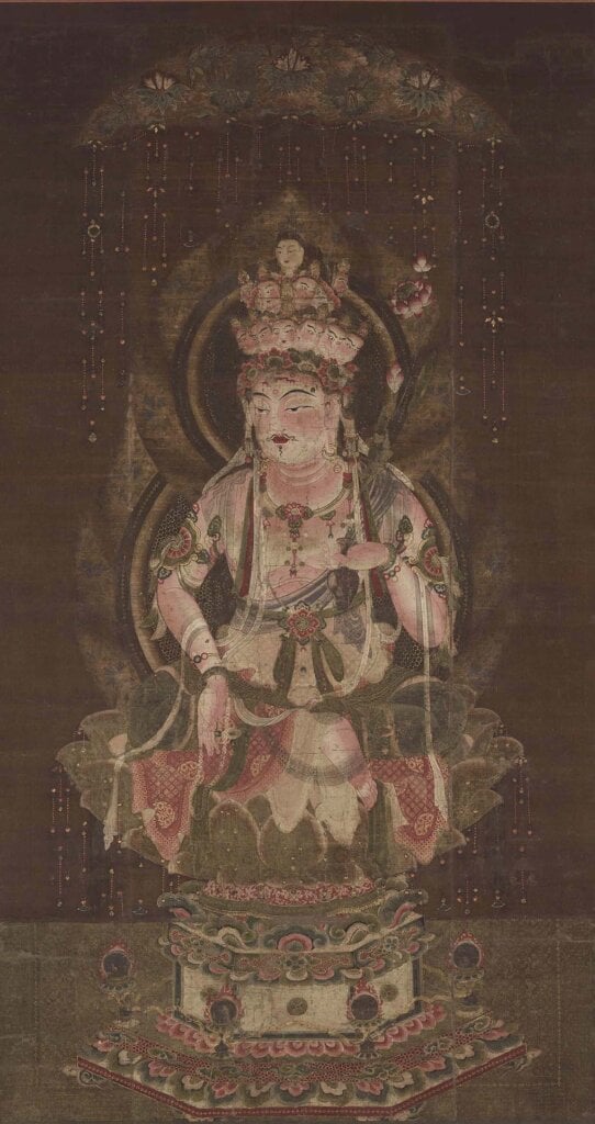 圖4 國寶 平安時代12世紀 〈十一面觀音像〉，奈良國立博物館藏。7月18日至8月16日展出。圖／奈良國立博物館。