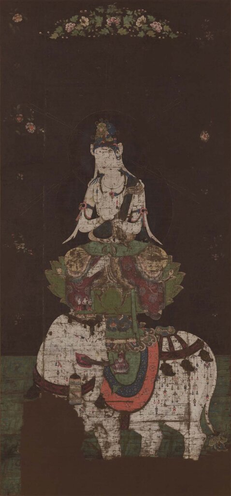 圖5 國寶 平安時代12世紀 〈普賢菩薩像〉，東京國立博物館藏。8月18日至9月13日展出。圖／TNM Image Archives。