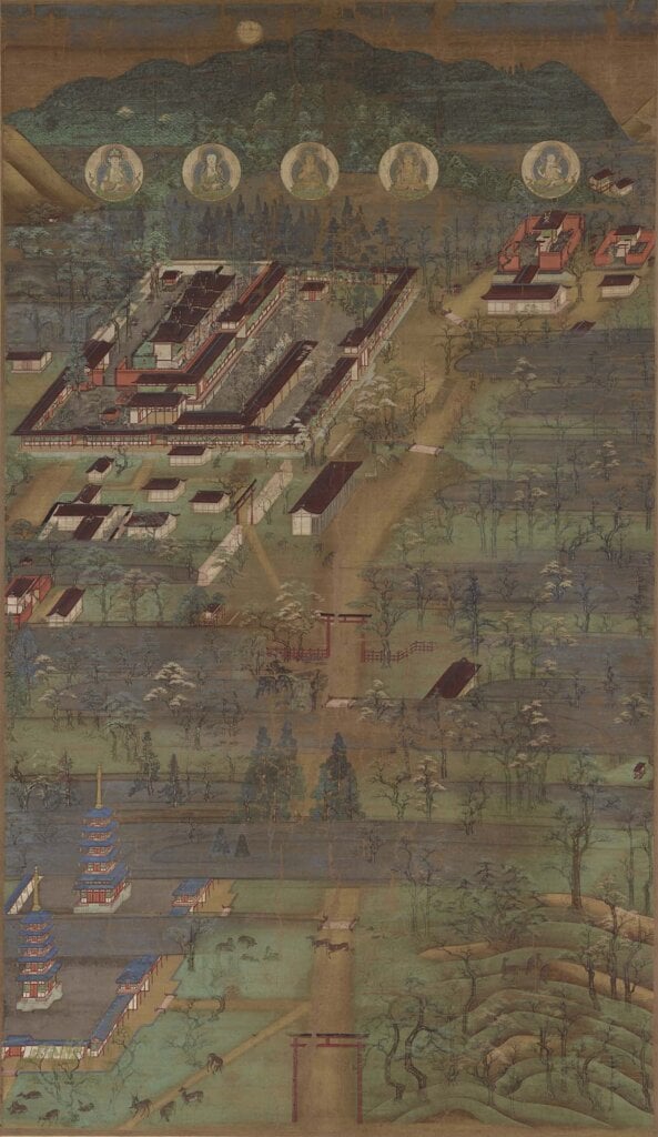 圖12 重要文化財 鎌倉時代13世紀〈春日宮曼荼羅〉，奈良．南市町自治會藏。7月18日至8月16日展出。