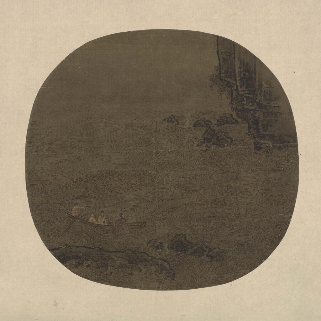 圖10 南宋 李嵩〈赤壁圖〉,絹本設色,24.8×26公分,美國納爾遜-阿特金斯藝術博物館藏。