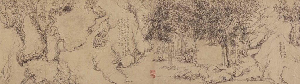 圖9 北宋 喬仲常〈後赤壁賦圖卷〉局部,紙本水墨,29.8×560.7公分,美國納爾遜-阿特金斯藝術博物館藏。