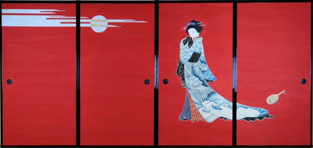 藤井湧泉《妖女赤夜行進圖》&nbsp;&nbsp;( 圖片提供：高台寺)
