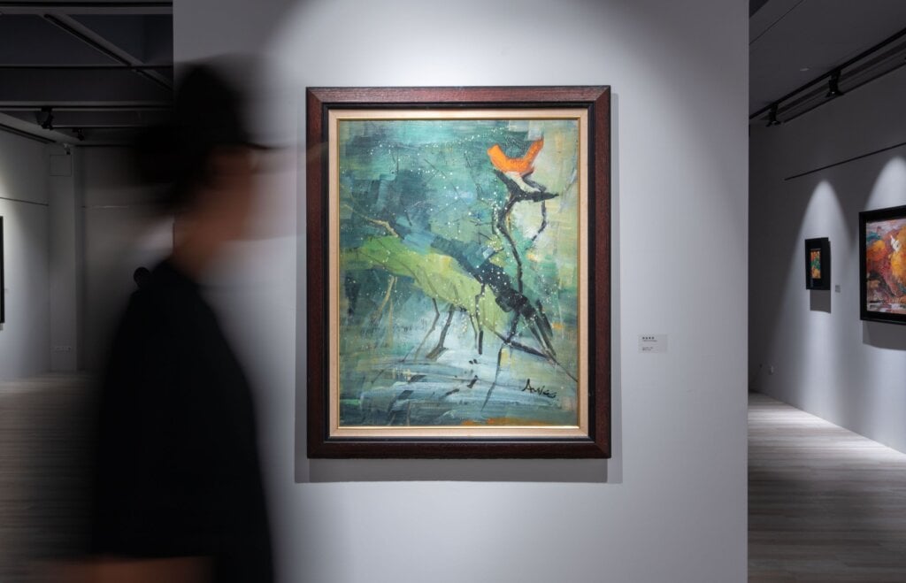 趙占鰲1999年作《清涼世界》，油畫，116.5×90公分。提供／陳耀姬。