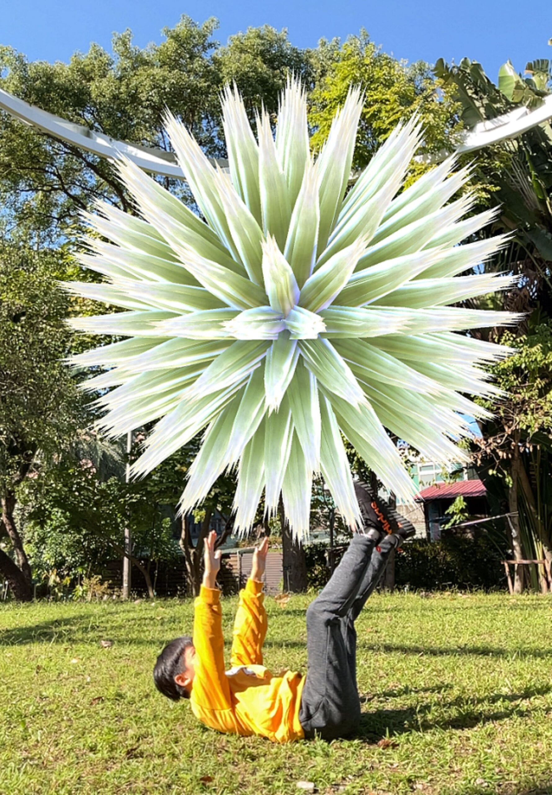 第10屆公共藝術獎的評審特別獎為臺北植物園溫室新建工程公共藝術《植物元 Meta Garden》。（文化部提供）