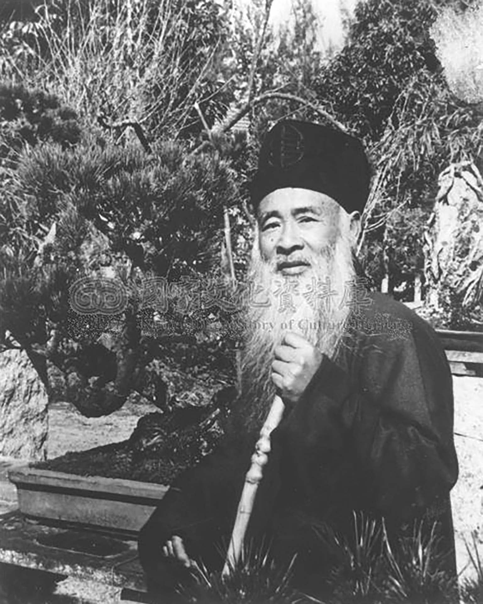 1967年張大千留影。（Public Domain）
