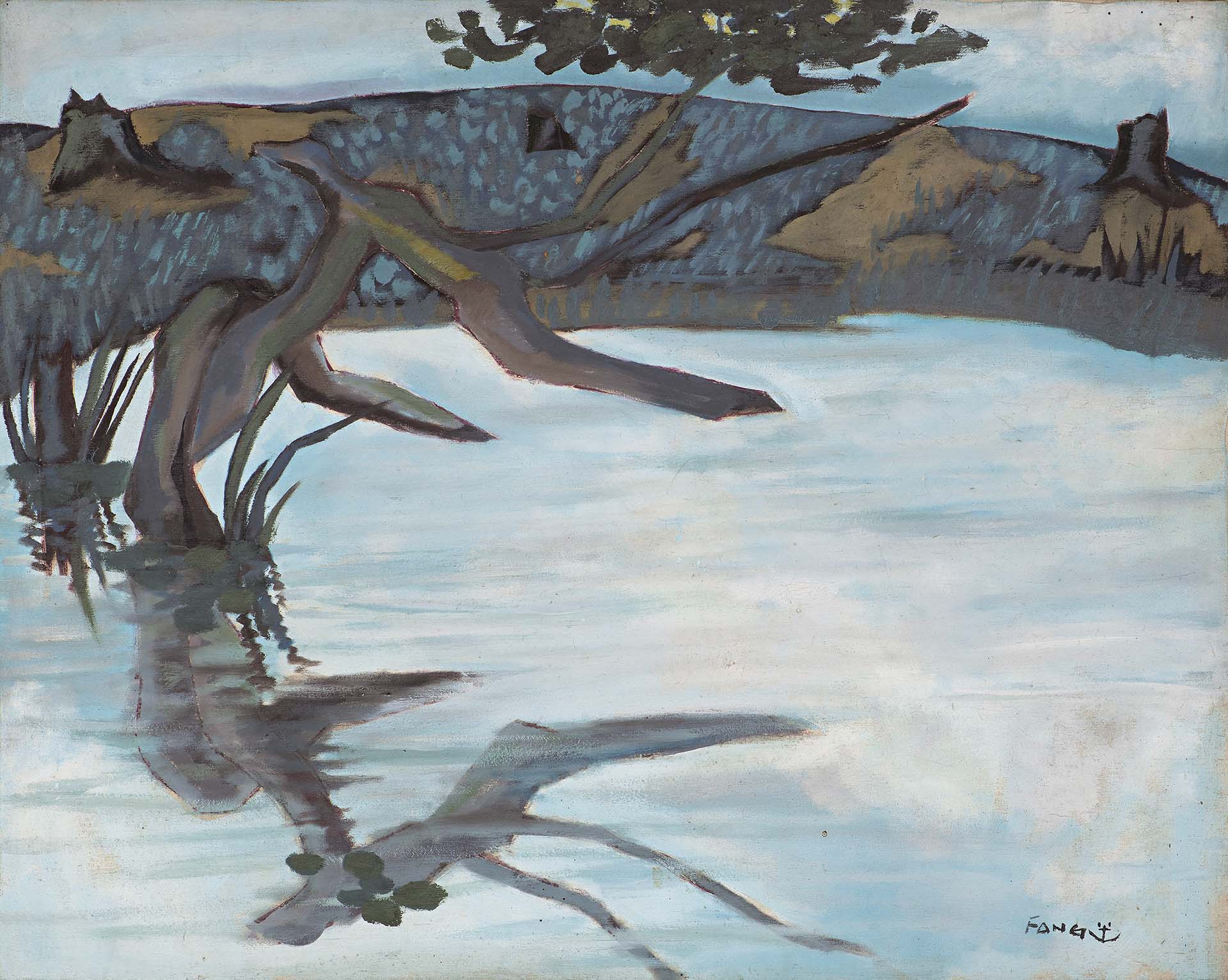 方向光｜Untitled Oil on canvas 80×100 cm 1993 ©Almeida & Dale