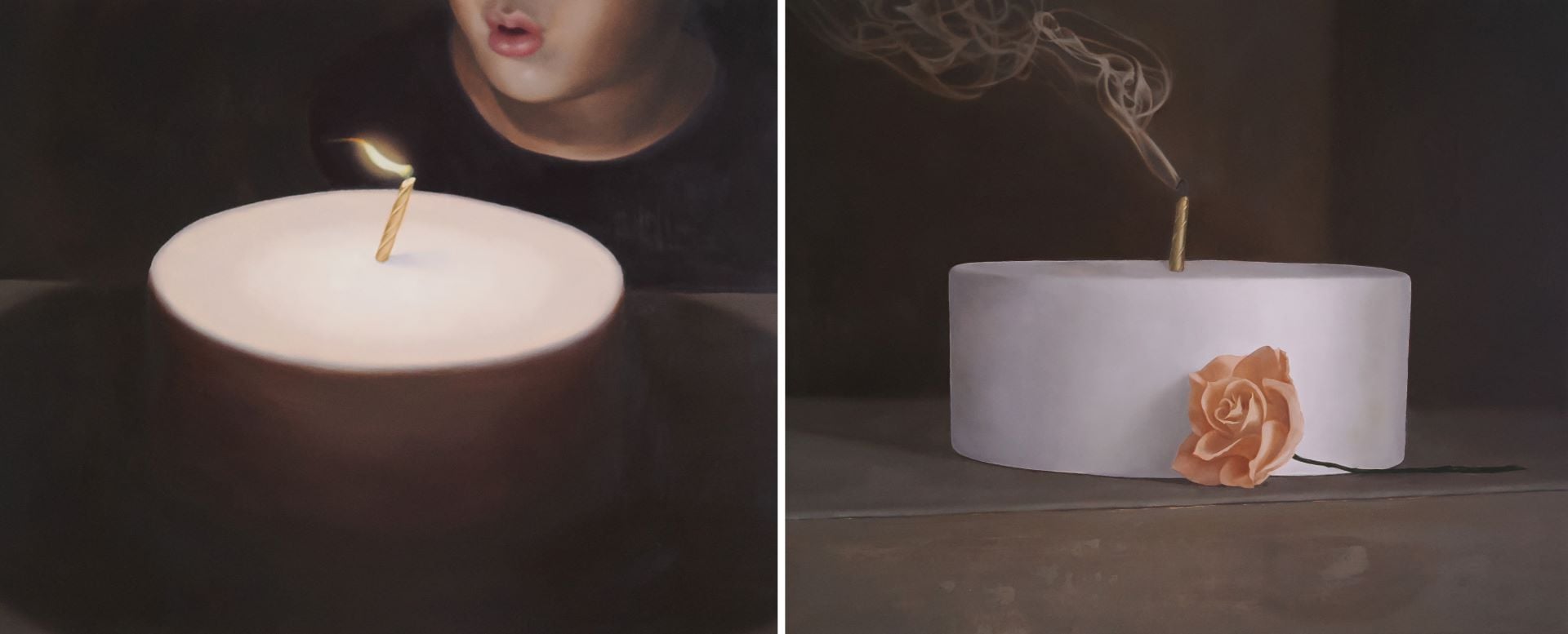 吳逸寒,《Happy birthday》,油畫、畫布,48 x 39 cm,2026。(也趣畫廊提供)