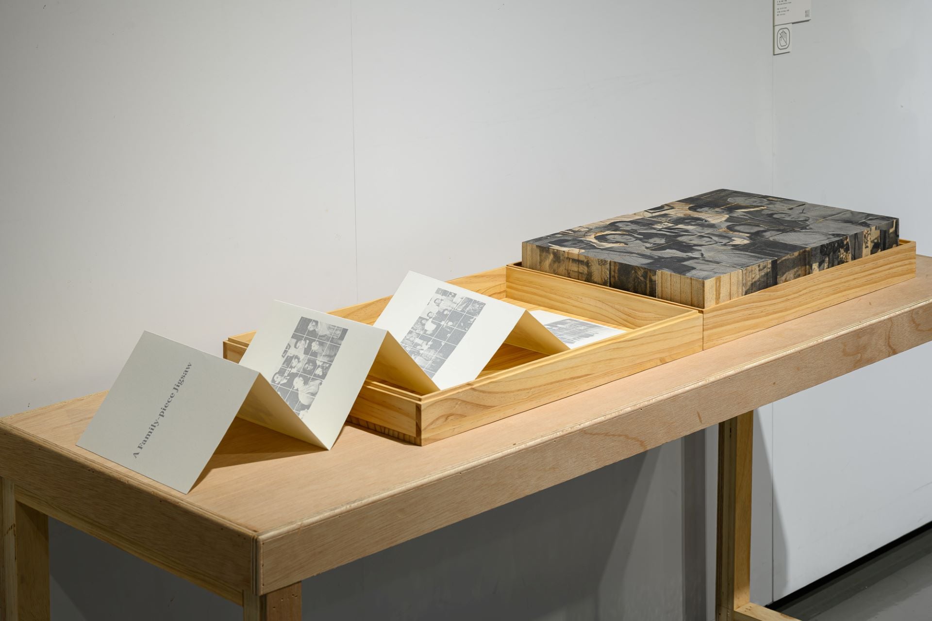 版畫類桃美獎鄭芸婷〈Ａ Family-piece Jigsaw〉。（攝影／ANPIS FOTO王世邦，圖片提供／桃園市立美術館）