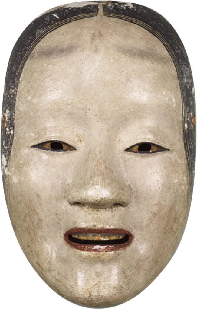 圖6 重要文化財 江戶時代17世紀 金春家傳來〈能面．泥眼〉，「天下一河內」燒印，20.8×13.7公分，東京國立博物館藏，全期展出。
