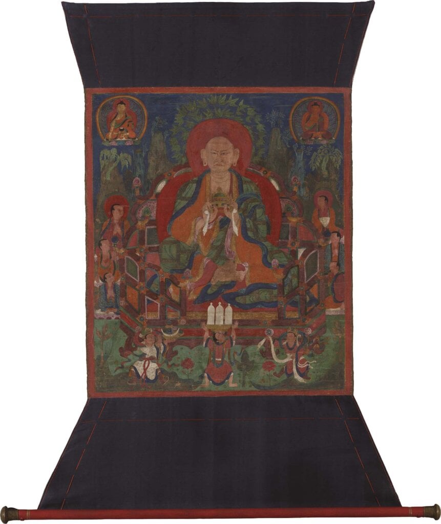 圖14 15世紀前半葉 後藏〈羅漢羅睺羅〉,67.9×58.4公分,美國華特斯博物館藏。ⓒJohn and Berthe Ford Collection, promised gift to the Walters Art Museum, F…