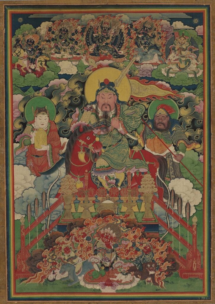 圖15 約1590年 藏中〈噶瑪巴九世旺狄秋多傑〉,129.5×87.6公分,私人收藏。