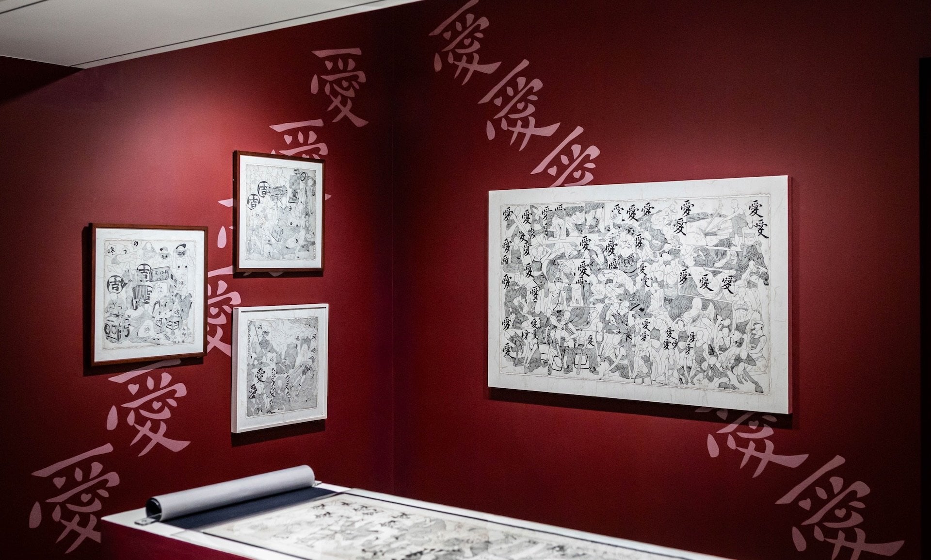 翁榛羚以「失敗的戀愛」為題，於異雲書屋舉辦個展，展覽現場一景。（攝影／Vincent Yang，異雲書屋提供）