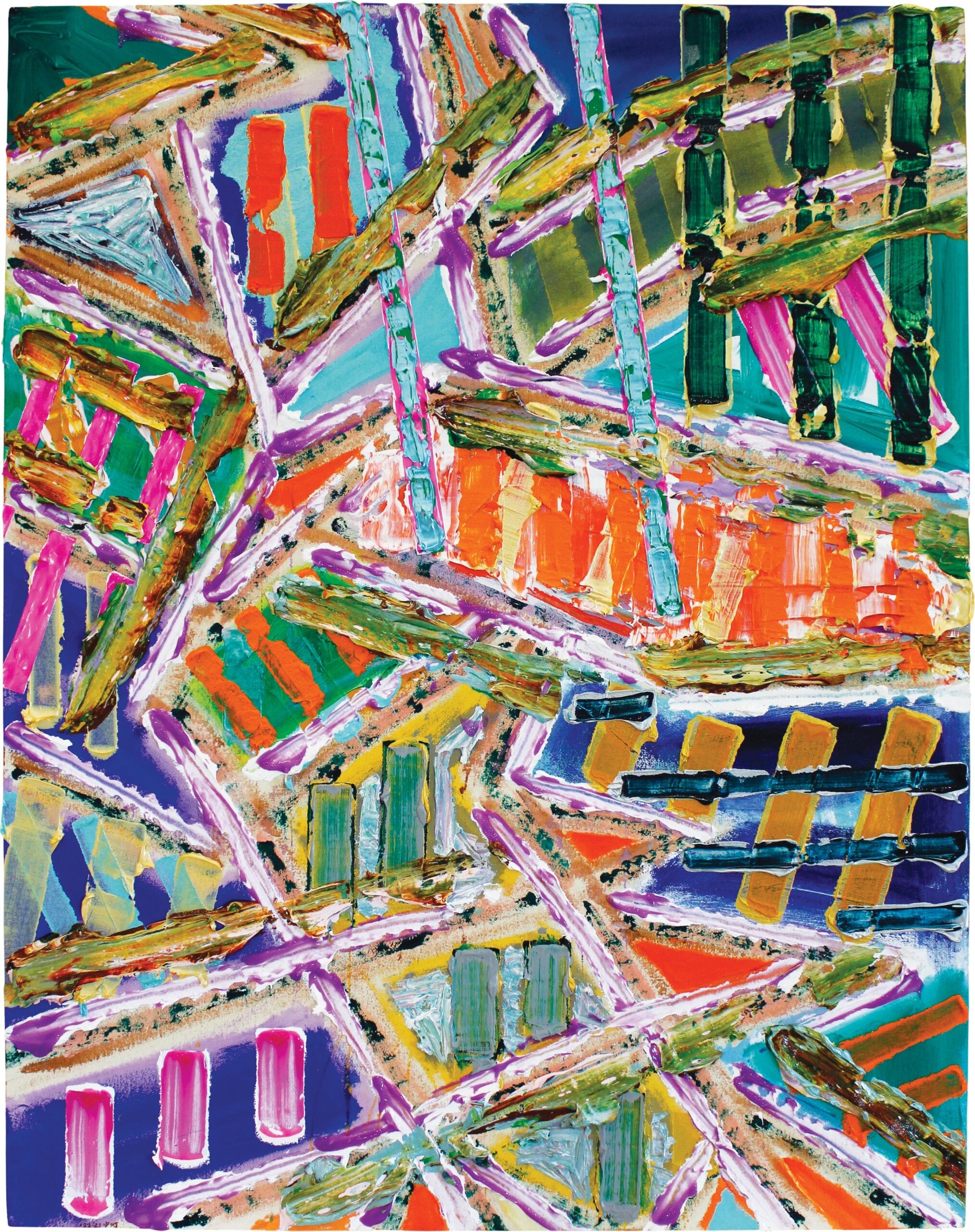 中村一美 Kazumi Nakamura 破庵93(窗的倉山) Broken Hermitage 93 （Mt. Madonokura） 2022～2023 壓克力顏料、綿布 Acrylics on cotton 116.7×91.1 cm
