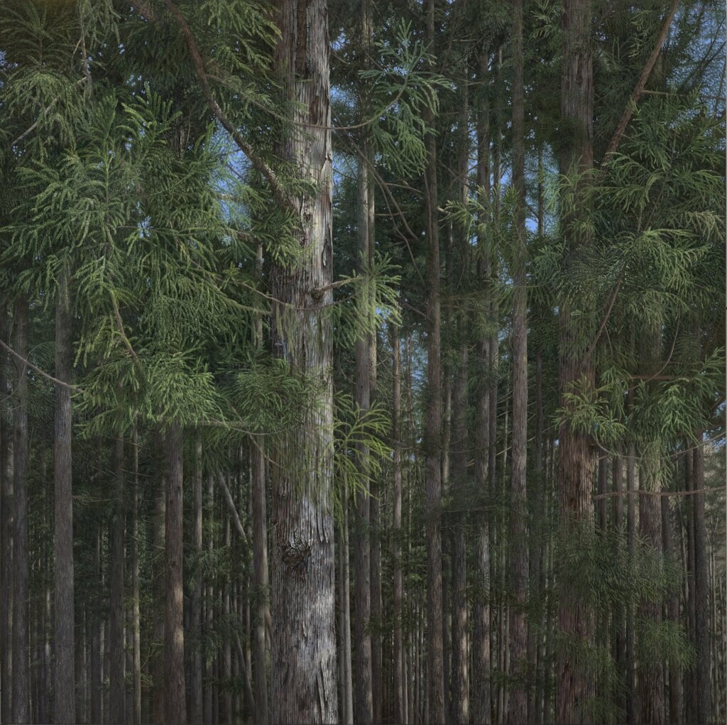 劉家瑋 Liu Chia-Wei 林•音 Whisper of the Trees 2026 油彩、畫布 Oil on canvas 200×200 cm