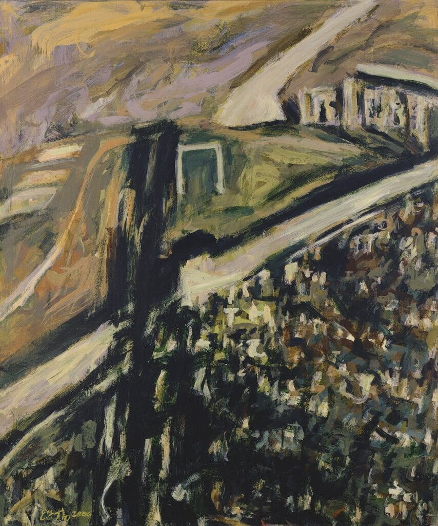 楊世芝 Shih chih YANG 所在 Place 2000 壓克力於麻布 Acrylic on Linen 180×150 cm